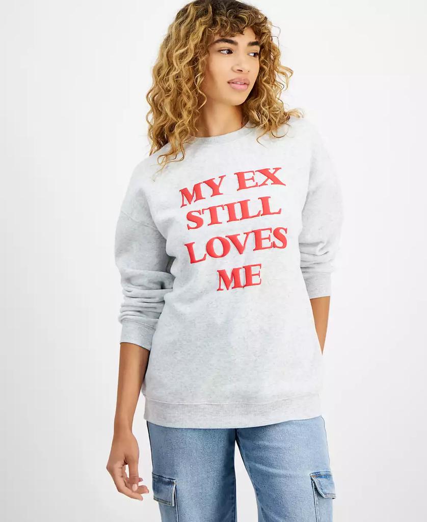 Ultra Flirt Juniors' Oversized Graphic Sweatshirt