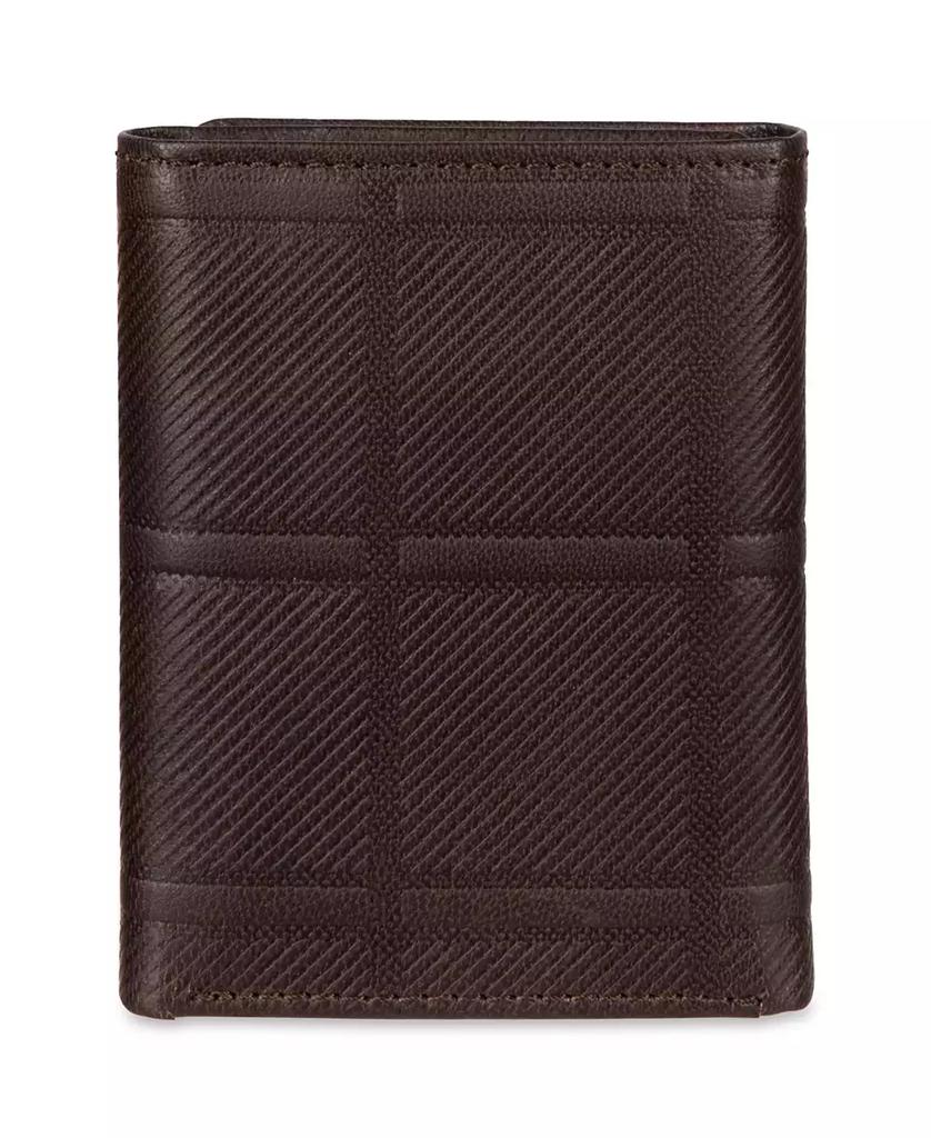 Tommy Hilfiger Men's Trifold Plaid Wallet