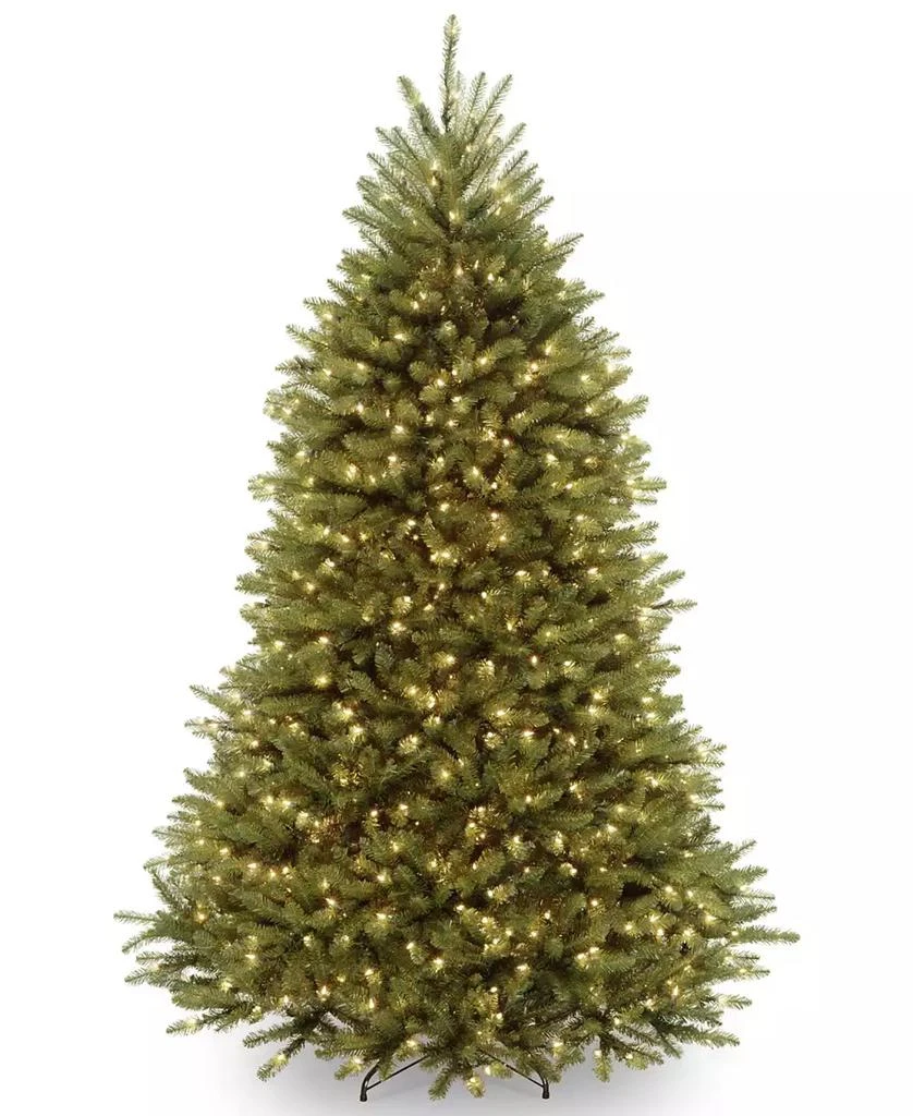 National Tree Company 7.5' Dunhill® Fir Hinged Tree With 700 Low Voltage Dual Color LED Lights 1