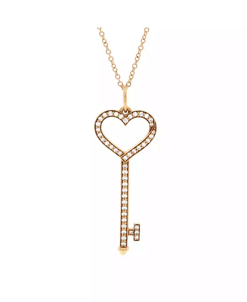 Pre-Owned Tiffany
Co Open Heart Key Pendant Necklace