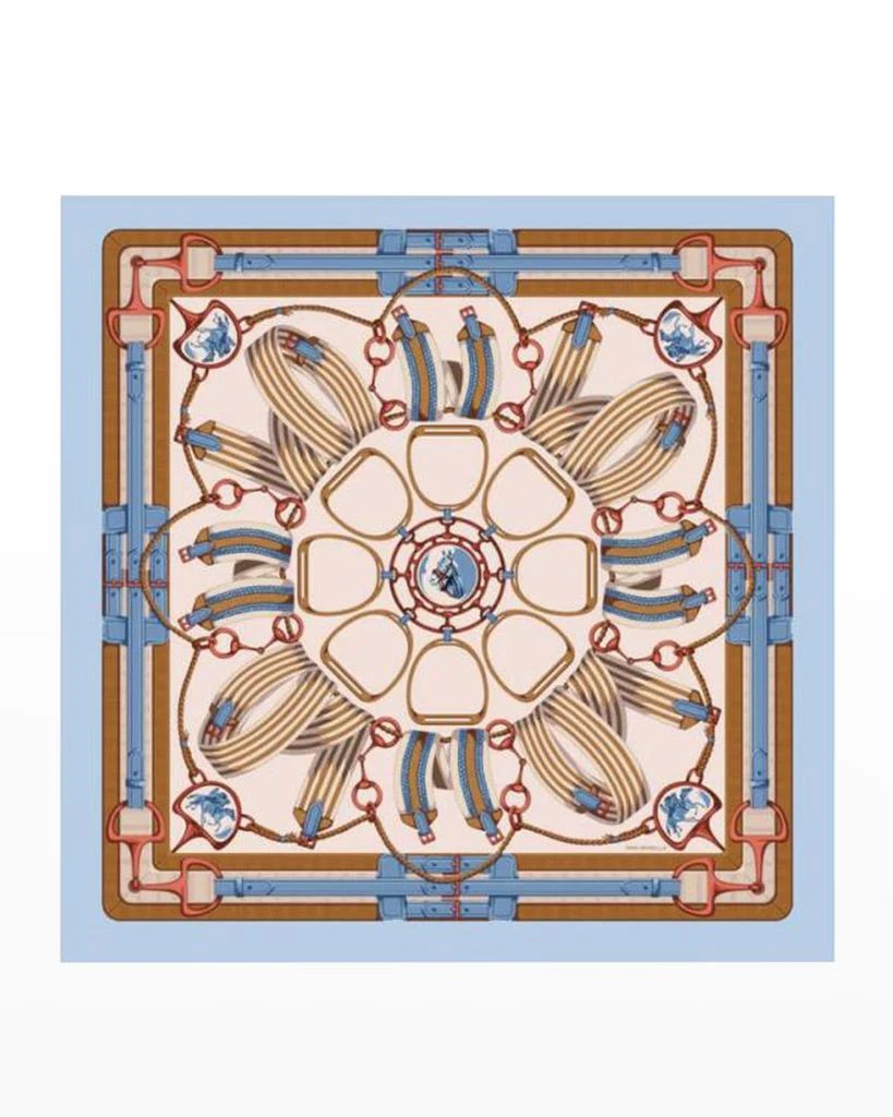 Rani Arabella Printed Cashmere-Blend Scarf 1