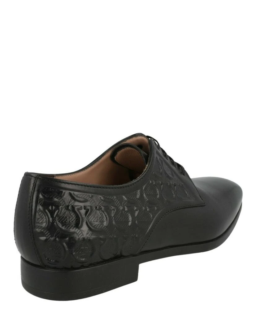 Salvatore Ferragamo Nigel Leather Derby Shoes - Wide Width 3