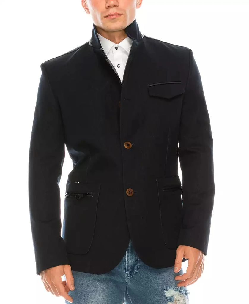 RON TOMSON Men's Modern Casual Stand Collar Sports Jacket 1