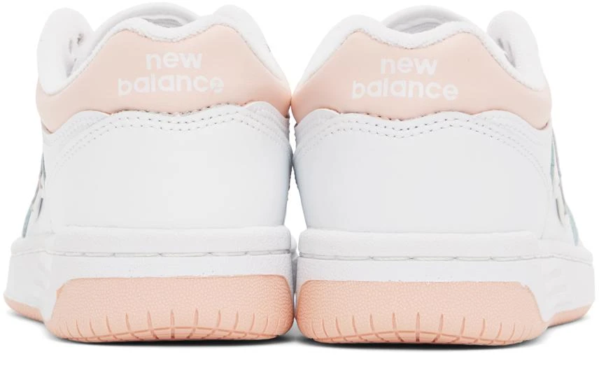 New Balance White & Pink 480 Sneakers 2