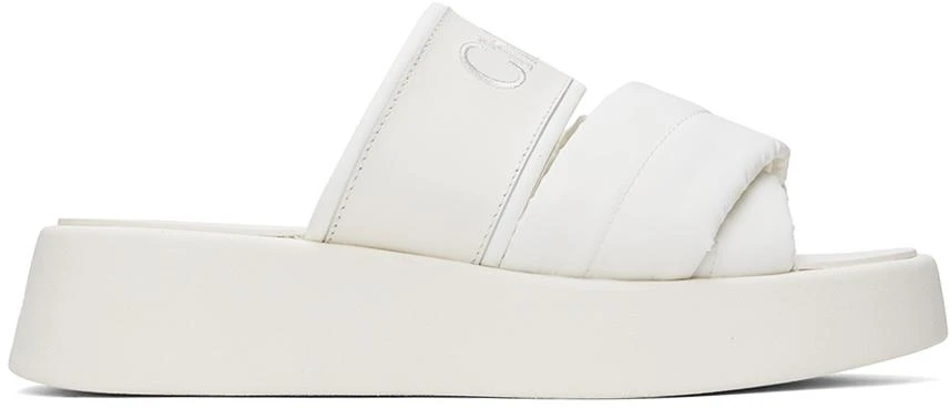 Chloé White Mila Sandals 1