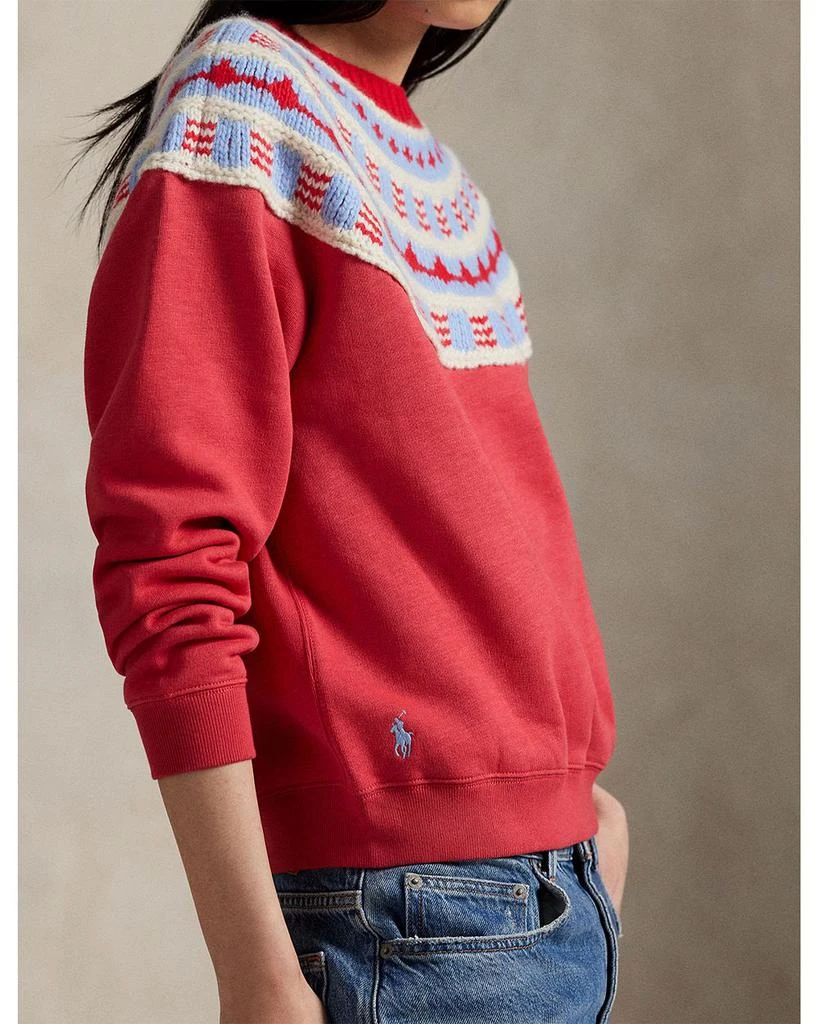 Ralph Lauren Knit Yoke Fleece Crewneck 4
