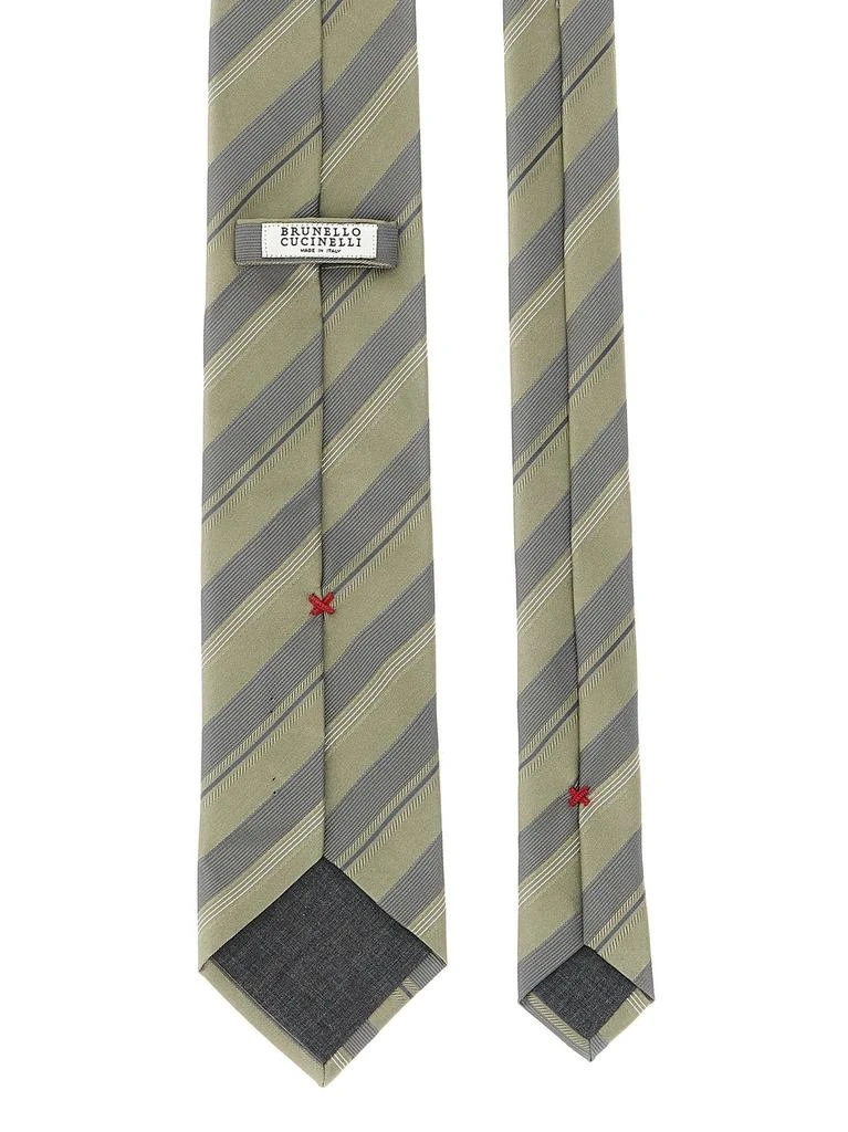 Brunello Cucinelli Brunello Cucinelli Operated Striped Tie 2