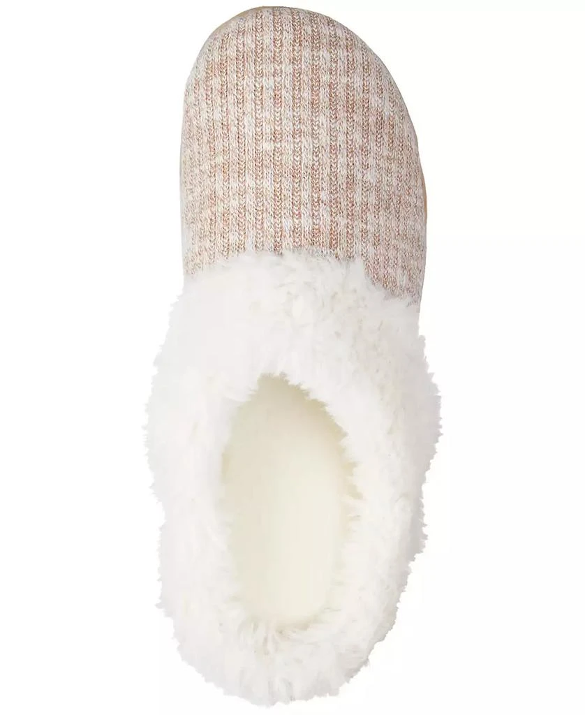 Isotoner Signature Women's Caroline Sweater Rib-Knit Clog Slippers 3