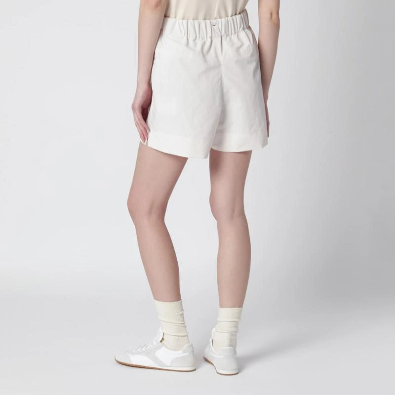 Moncler Beige technical froissé shorts 4