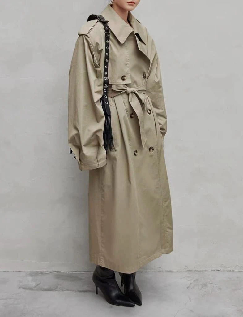 Pixie Market Oversized Padded Trench Coat 7