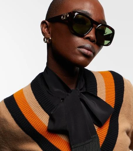 Valentino VLogo square sunglasses 6