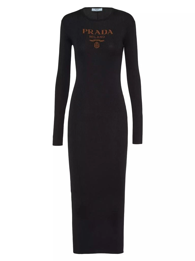 Prada Long Silk Knit Dress 1