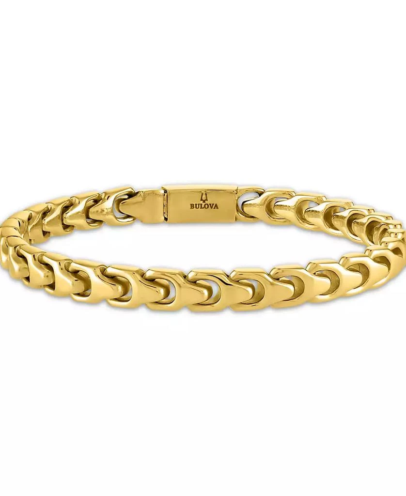 Bulova Gold-Tone Stainless Steel Link Bracelet 1