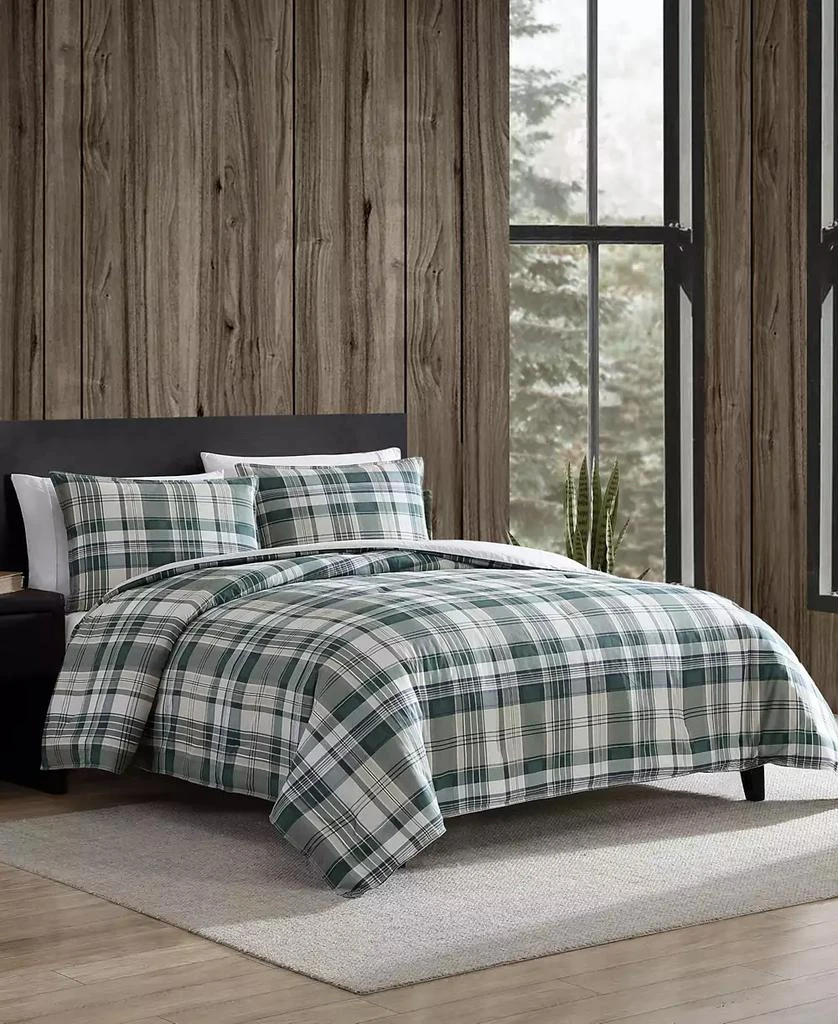 Eddie Bauer Timbers Plaid Cotton Reversible 2 Piece Comforter Set 2