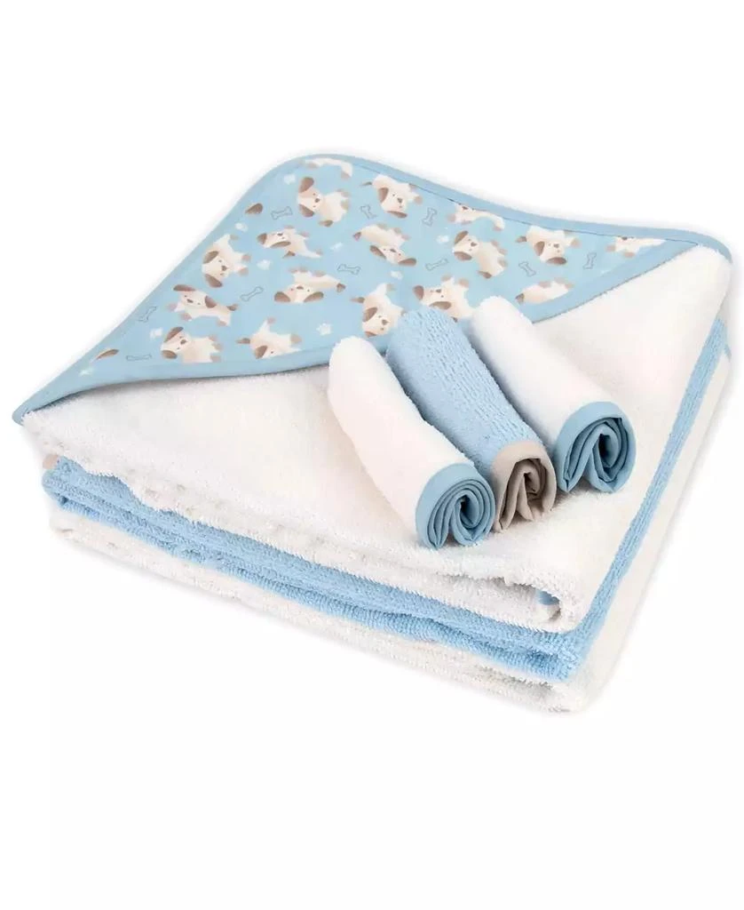 Jessica Simpson Baby Boys Hooded Towel and Washcloth, 6-Piece Set 3