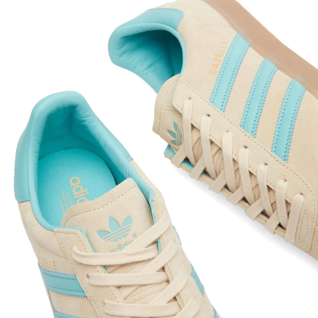 adidas gazelle silver green womens Leftfoot - adidas - Gazelle 85 - Green/Off White main image 0
