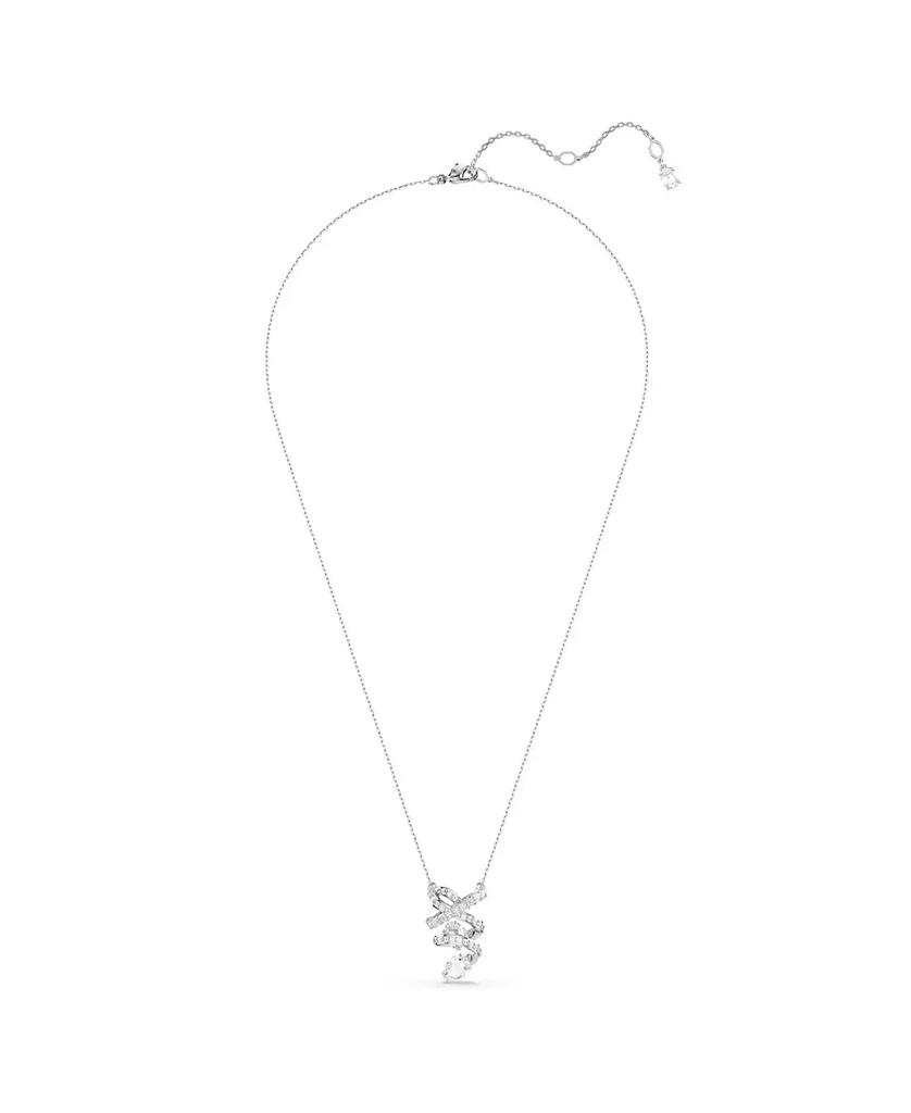 Swarovski Hyperbola Mixed Pendant Cuts, White, Rhodium Plated Necklace