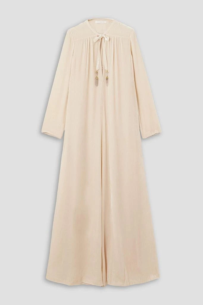 Zimmermann Lyrical bead-embellished velvet maxi dress 1