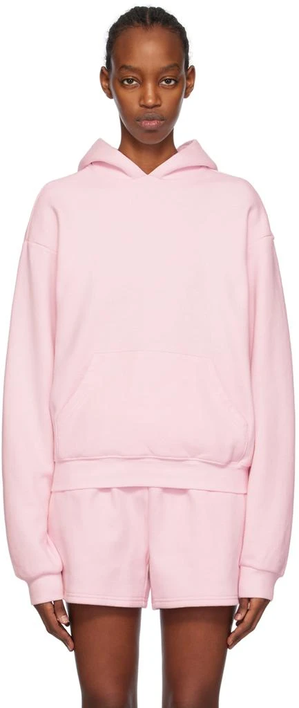 SKIMS Pink Cotton Fleece Classic Hoodie 1