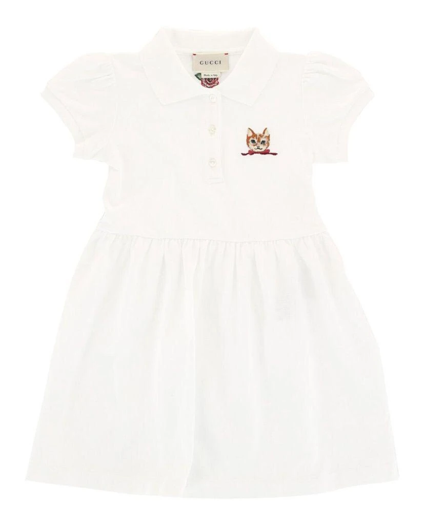 Gucci Gucci Girls Embroidered Cotton Dress 2