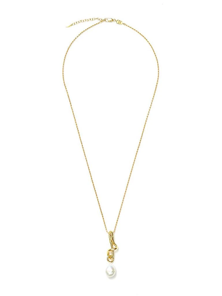 Missoma Molten Pearl 18K Gold-Plate 
Baroque Pearl Pendant Necklace 1