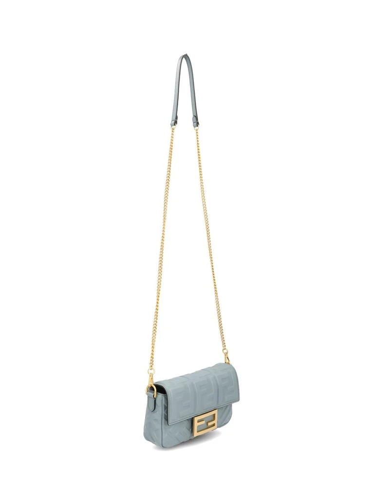 Fendi Fendi Baguette FF Embossed Mini Shoulder Bag 3