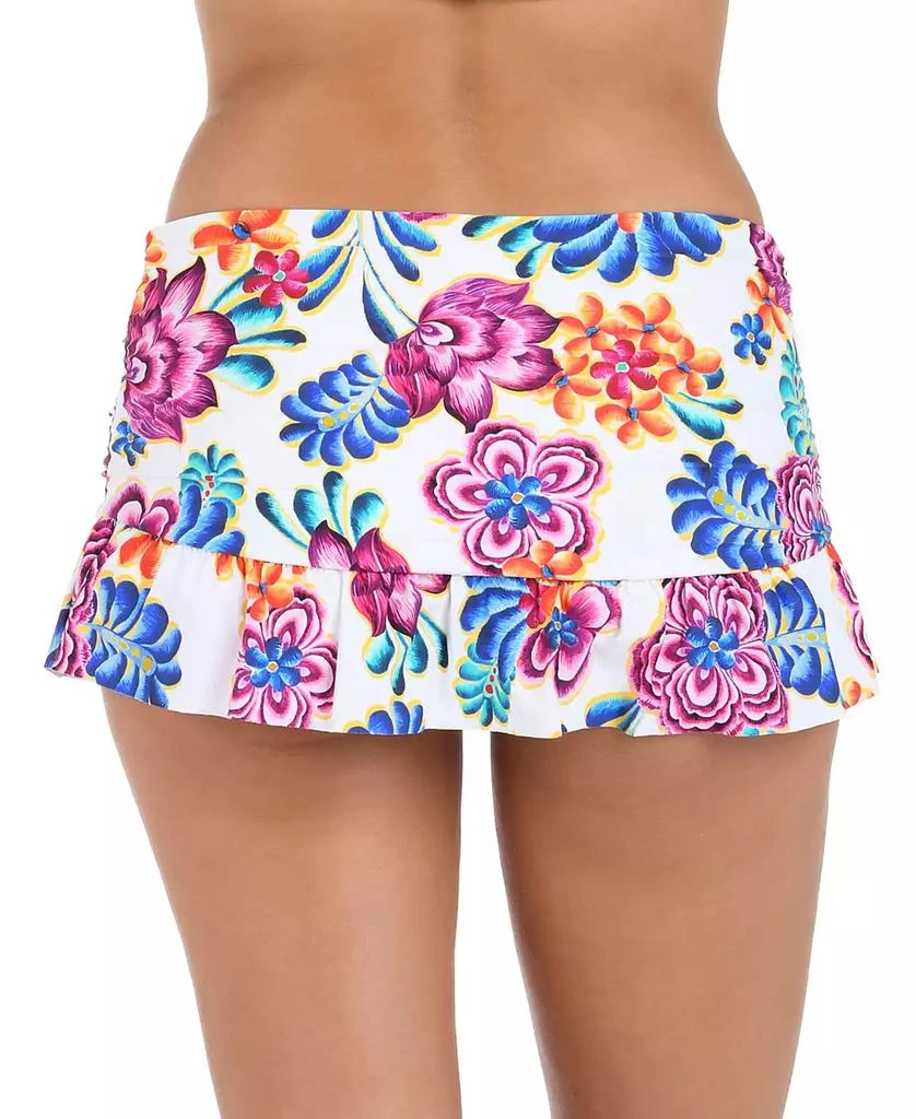 La Blanca Women's Paradiso Ruffled Floral-Print Swim Skirt 2