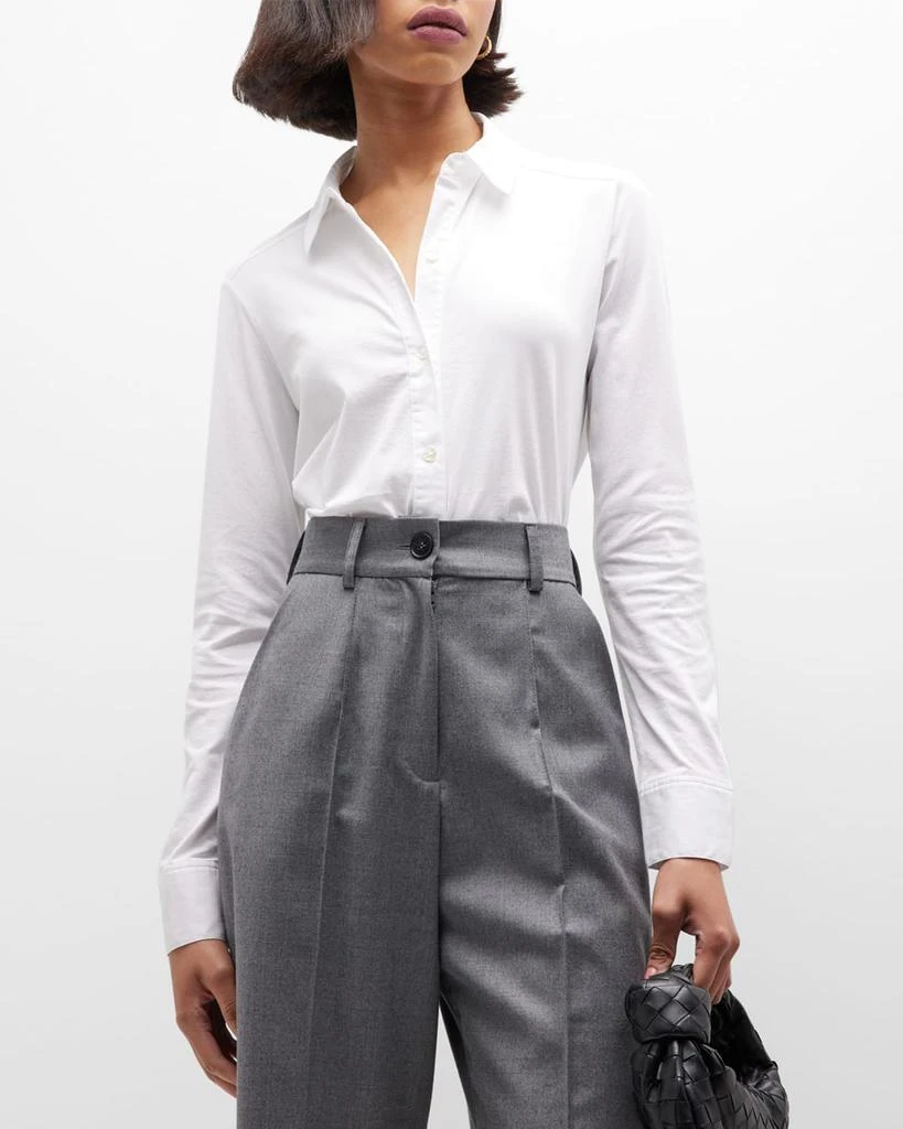 Theory Riduro Organic Cotton Button-Up Shirt 4