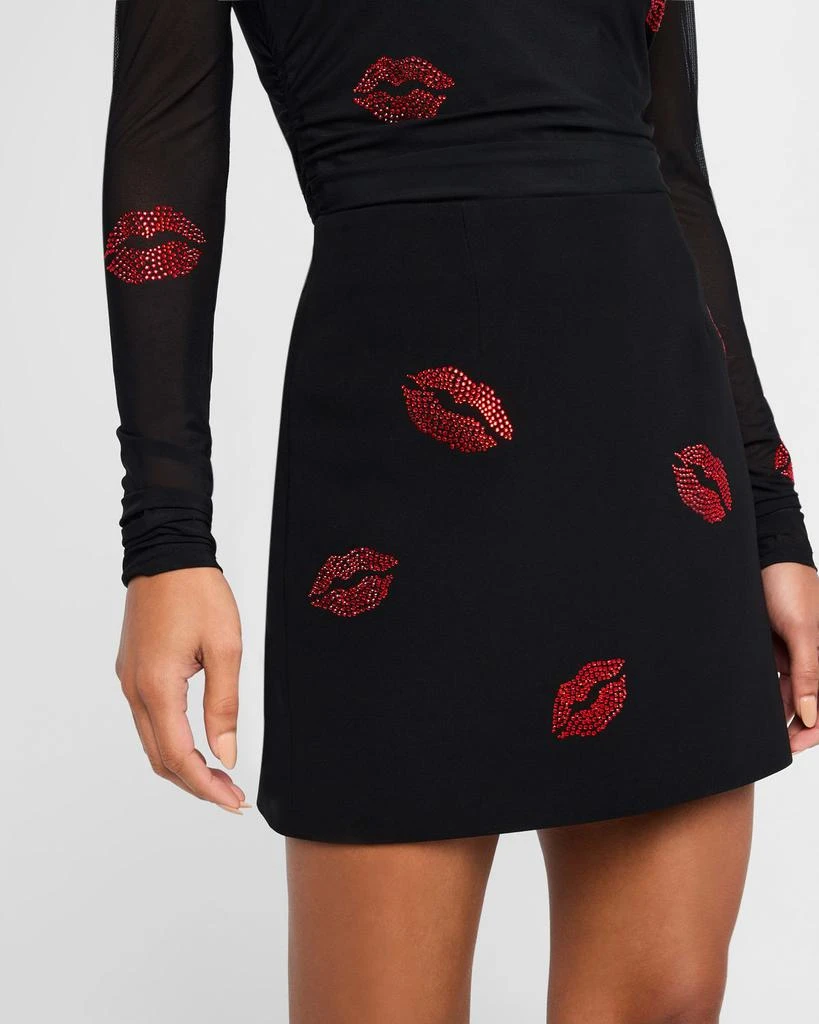 Cinq a Sept Doris Kissing Booth Embroidered Mini Skirt 6
