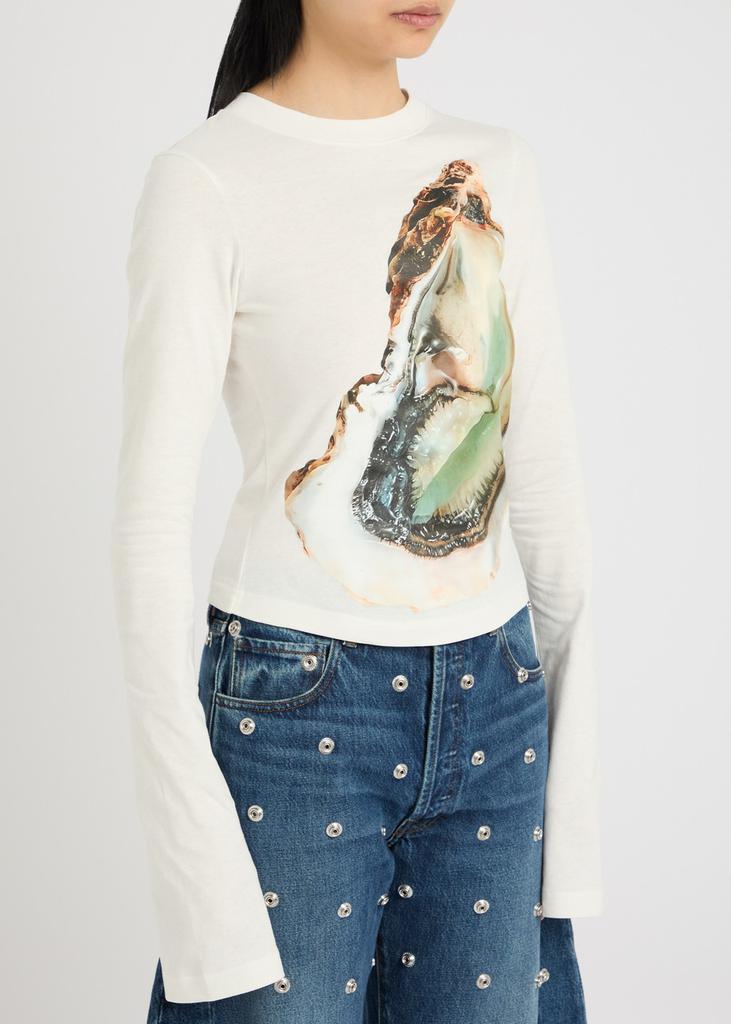 A.W.A.K.E MODE Printed cotton top