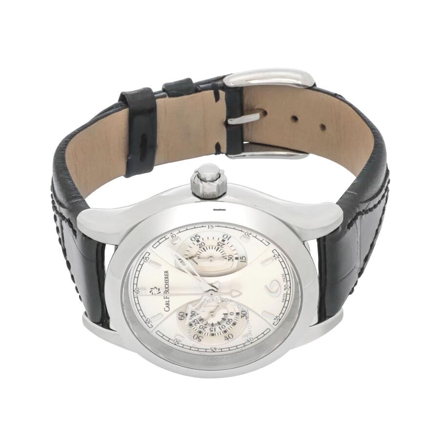 Carl F. Bucherer Manero Chronograph Hand Wind White Dial Unisex Watch 00.10904.08.16.01