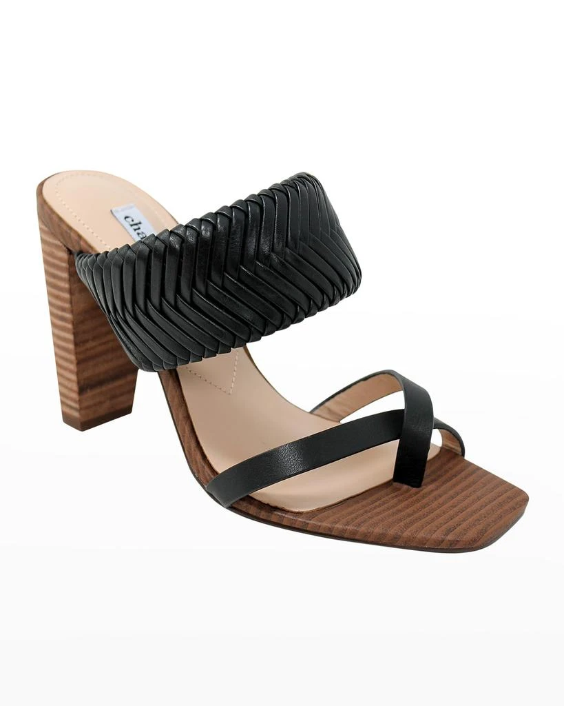 Charles David Horatio Woven Toe-Strap Slide Sandals 2