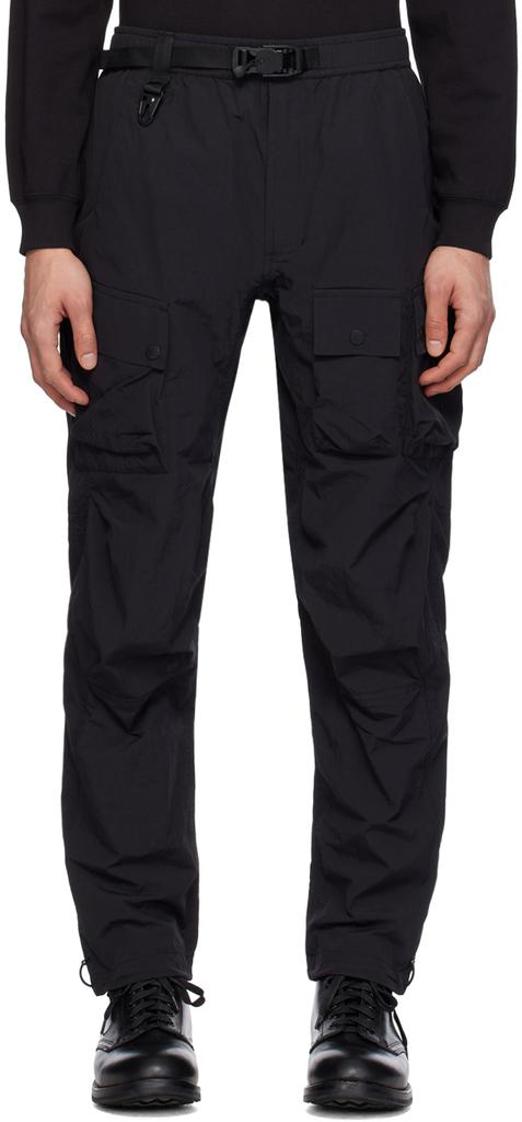 Off-White Black Diag Tab Poly Cargo Pants - Clothing