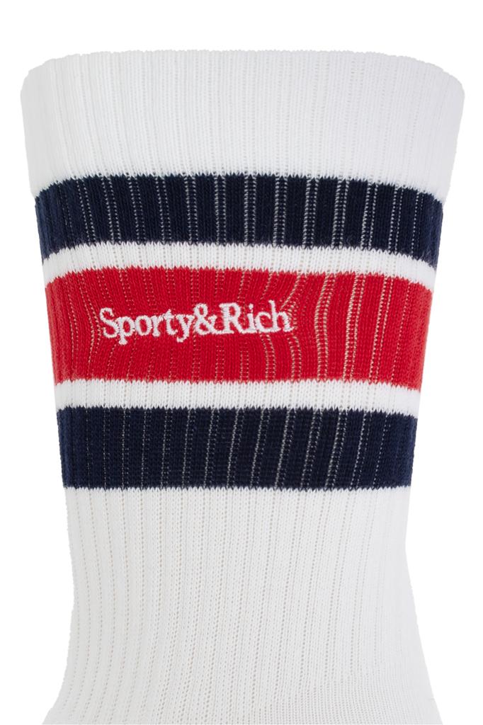 Sporty & Rich Socks with logo