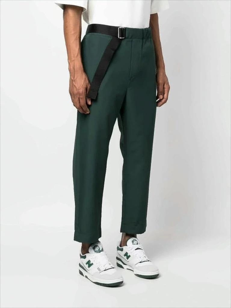 OAMC Cropped Straight-Leg Pants with Integrated Belt 3