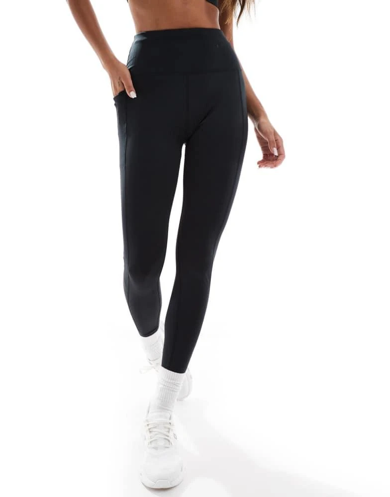 ASOS 4505 Icon running tie waist gym legging with phone pocket in black 4