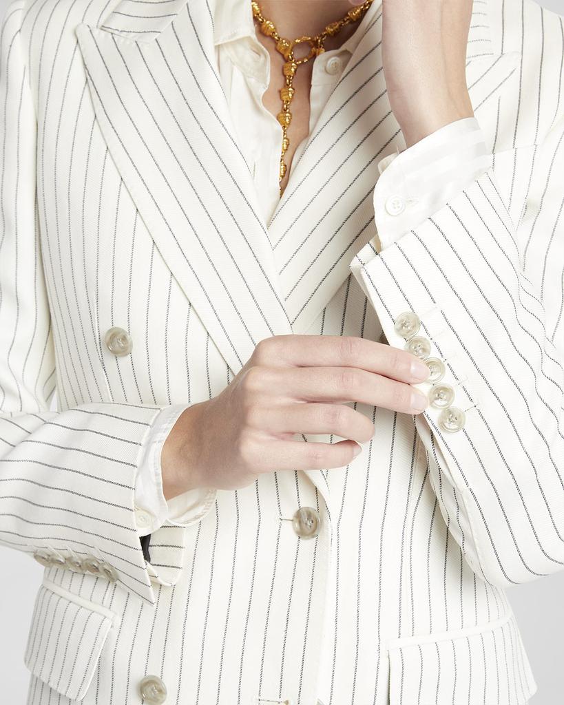 ジャケット TOM FORD SS24 Double-breasted blazer (GI2971FAX1189 DP711) TOM FORD double-breasted Satin Jacket | Pink | FARFETCH