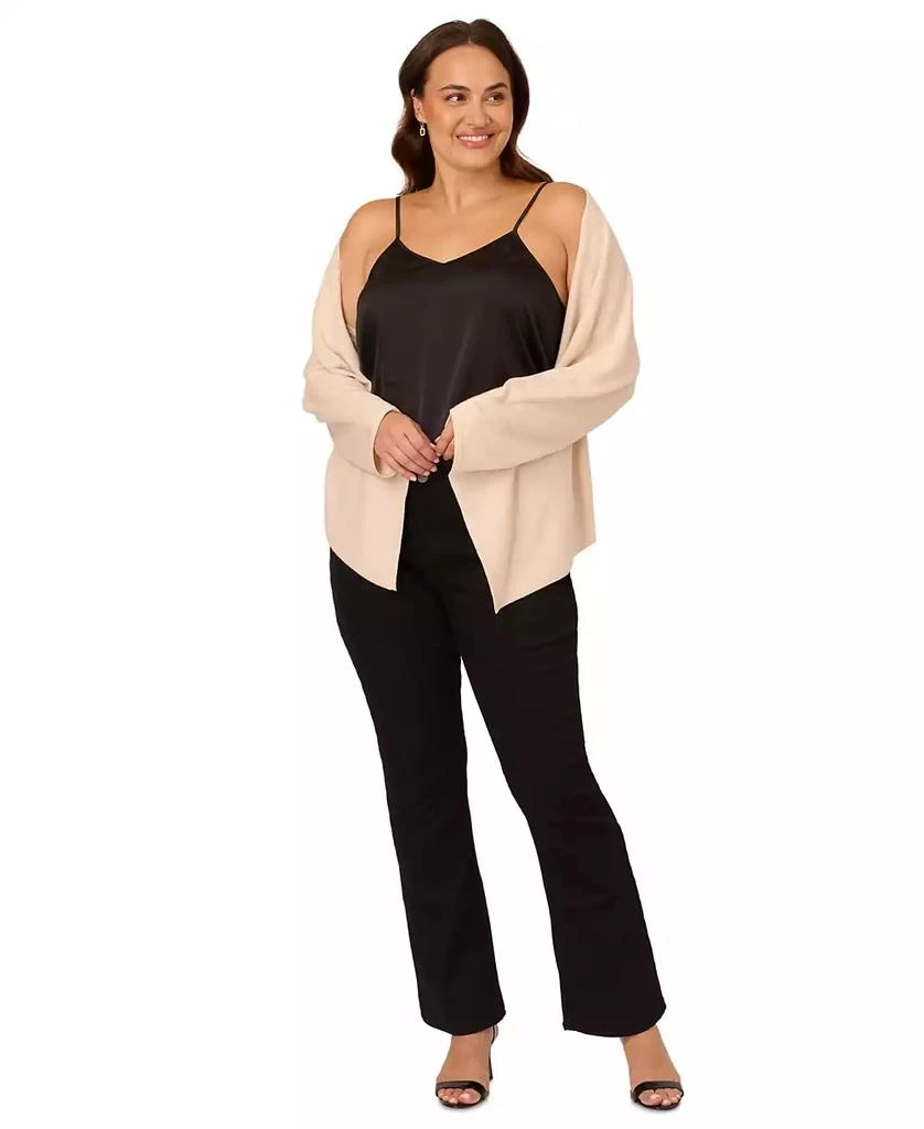 Adrianna Papell Women's Metallic Shrug 3
