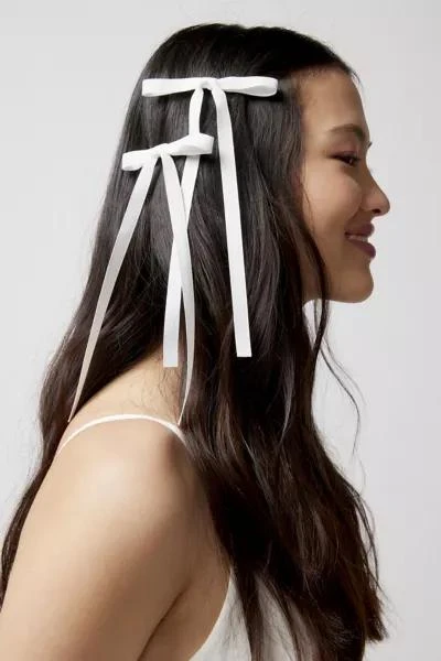 Urban Outfitters Ribbon Hair Bow Barrette Set 1