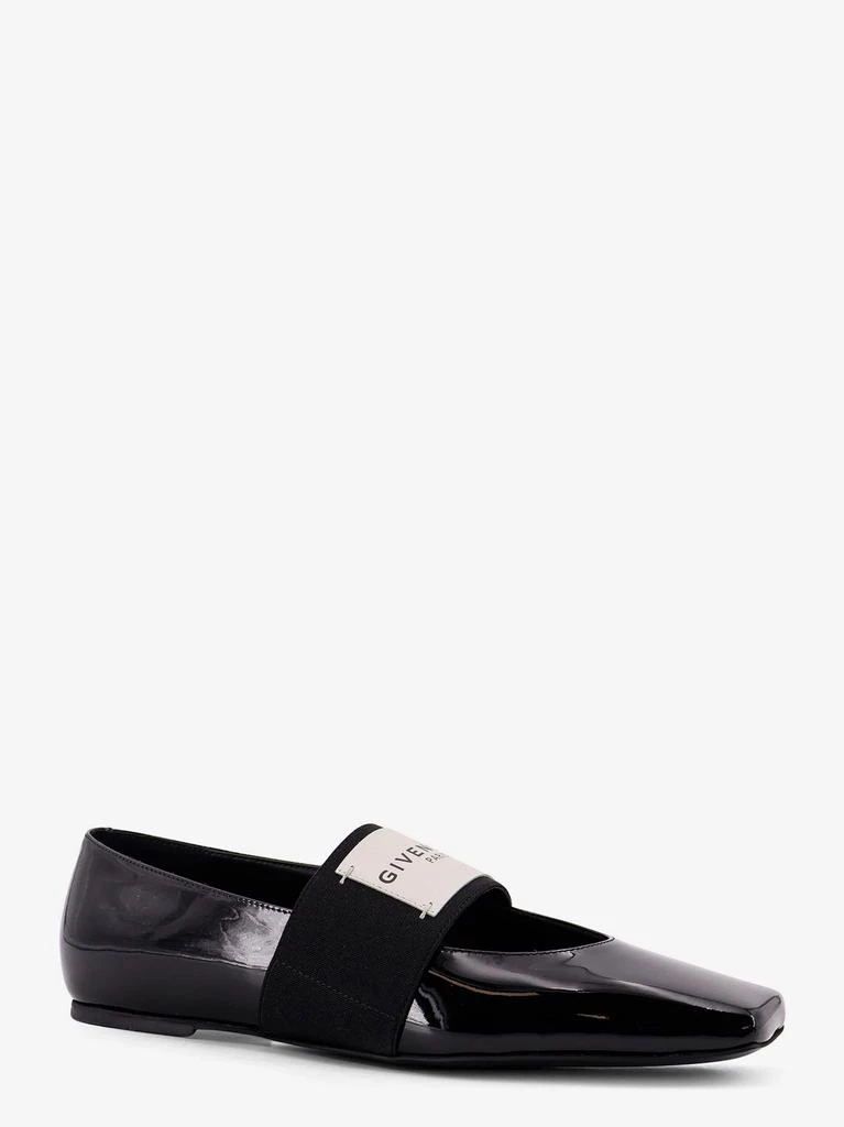 Givenchy Patent leather ballerinas with maxi logo label 2