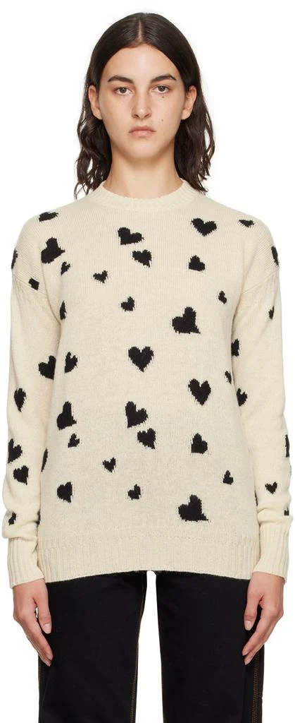 Marni Off-White Heart Sweater 1