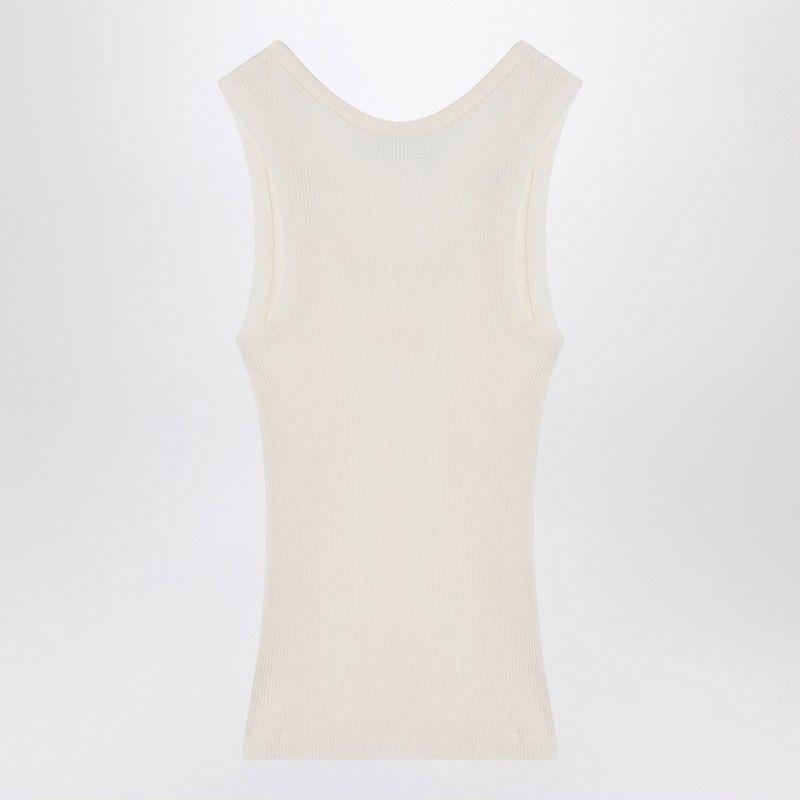 Tシャツ・カットソー LOEWE WHITE SILK TANK TOP Loewe White Silk Tank Top | italist