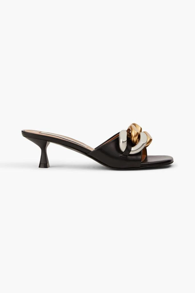 Stella McCartney Falabella 50 chain-embellished faux leather mules 1