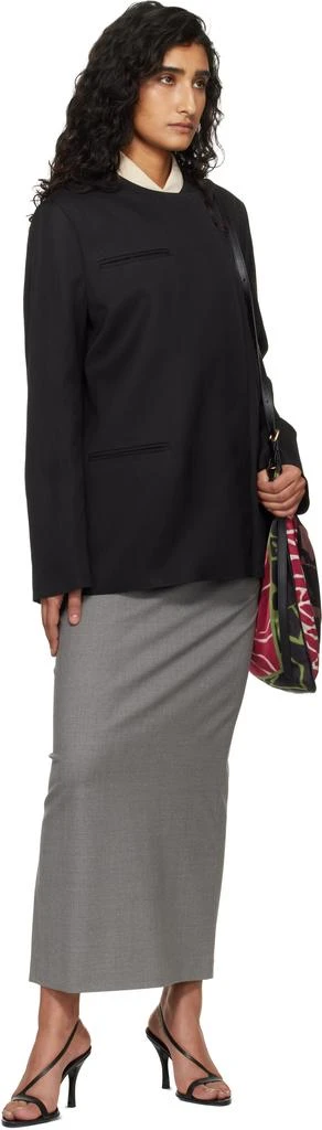 Loulou de Saison Black Bono Asymmetric Blazer 4