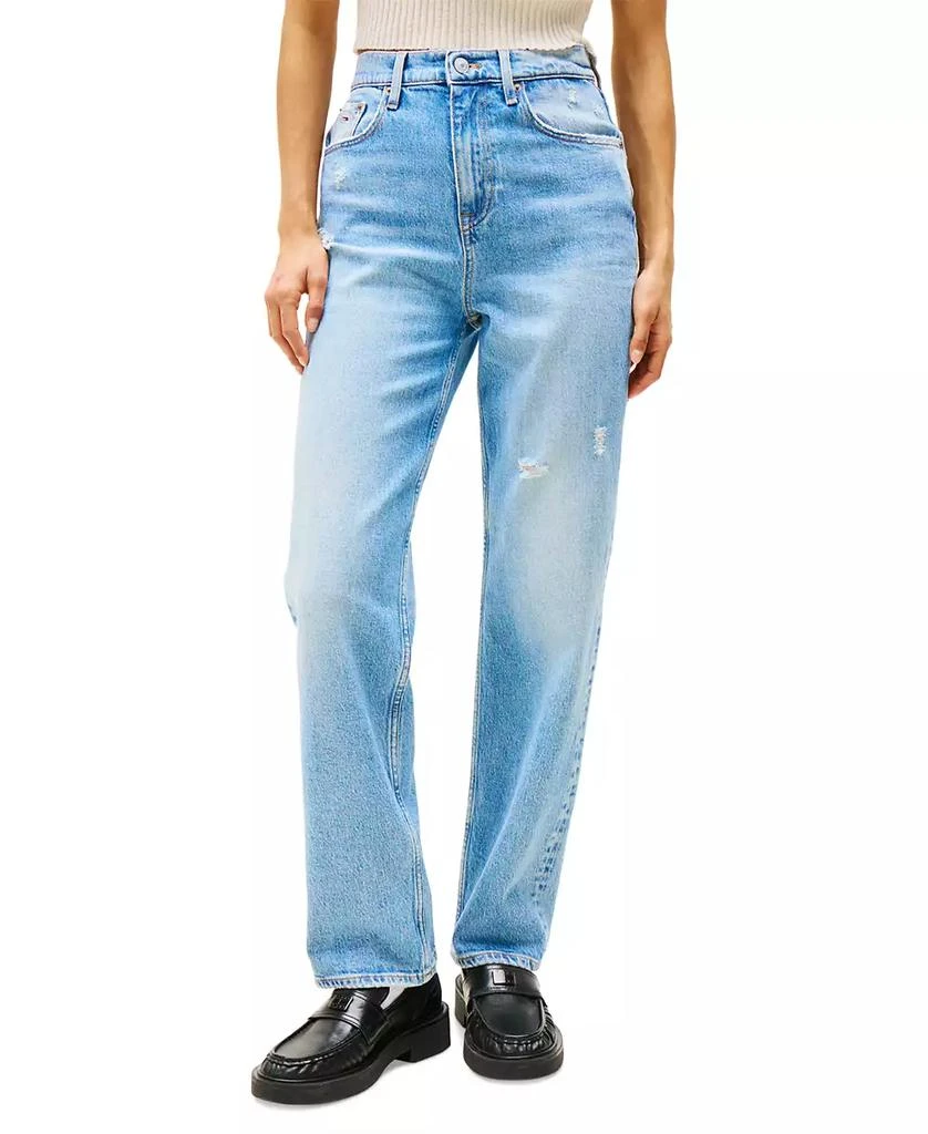 Tommy Jeans Women's Layla High-Rise Slim-Straight Jeans 1