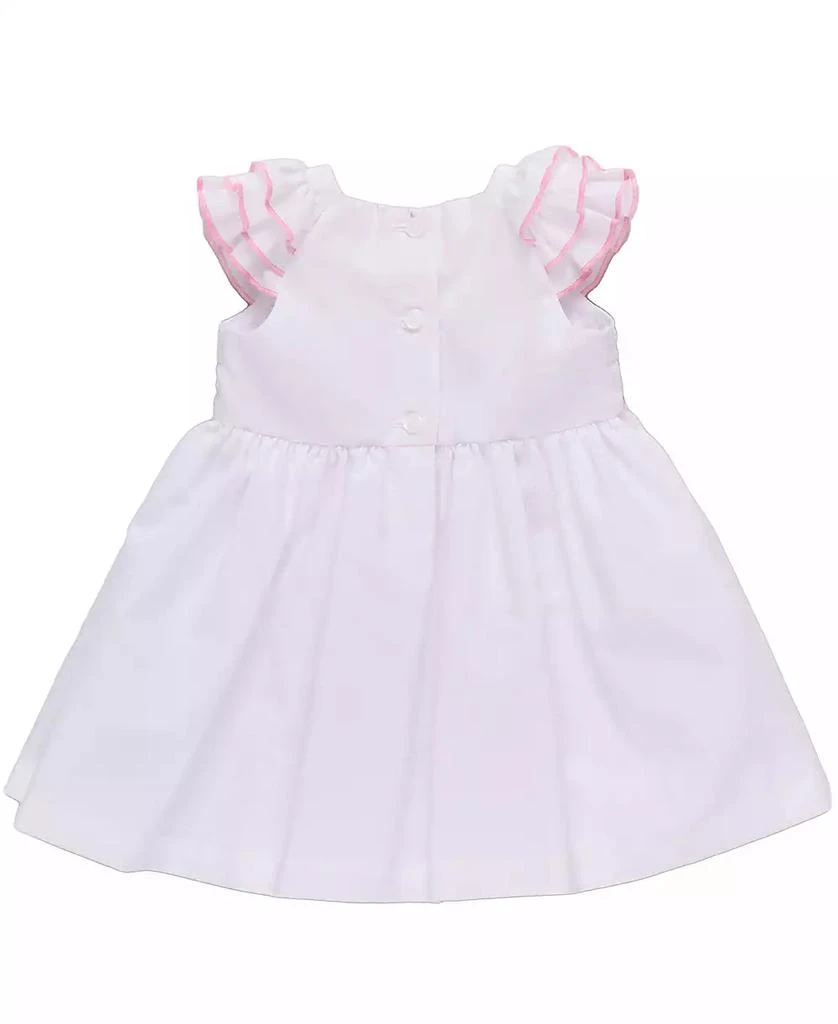 Bonnie Baby Baby Girls Smocked Flutter Sleeved Woven Check Dress 2