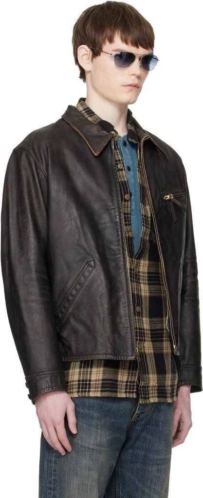 RRL Brown Lynton Leather Jacket 2