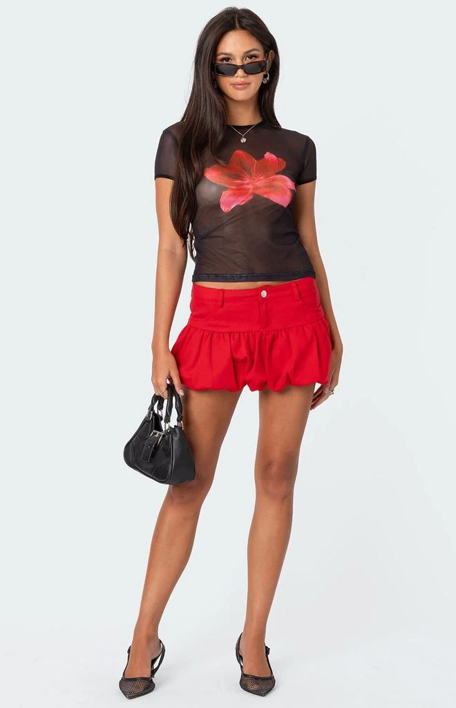 Edikted Aloha Sheer Mesh T-Shirt 2
