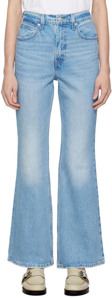 Levi's Blue 70's High Flare Jeans 1