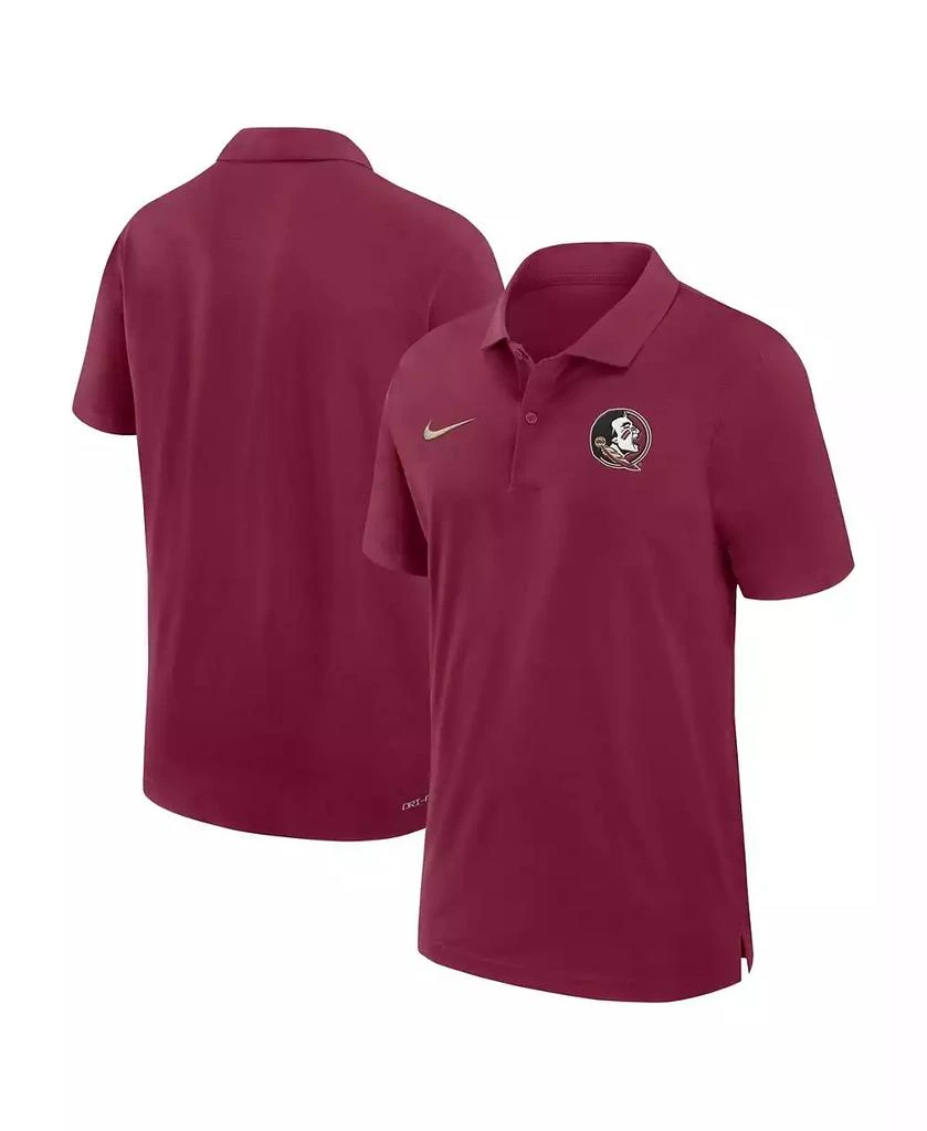 NIKE Men's Garnet Florida State Seminoles Sideline Woven Performance Polo 1
